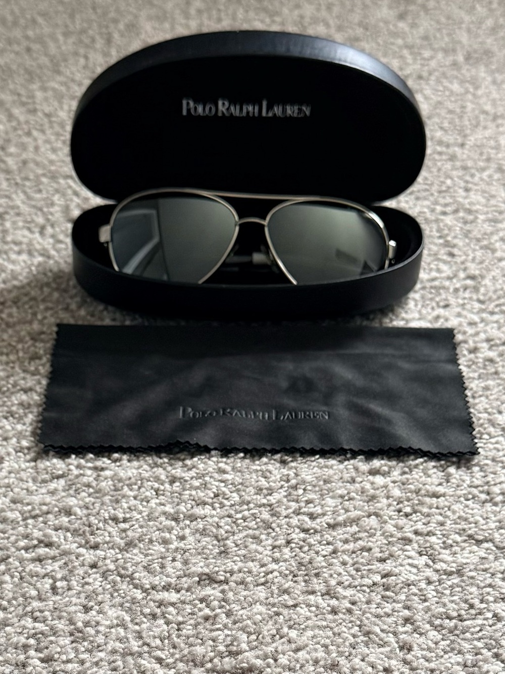Ralph by Ralph Lauren Women’s Aviator Sunglasses Grey Silver